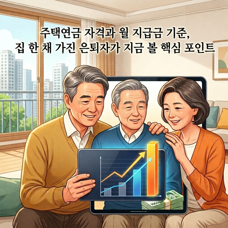 공시가격 12억 주택연금 수령액 비교, 55세부터 80세까지 완벽 시뮬레이션