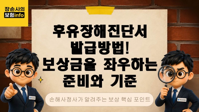 후유장해진단서 발급 방법, 보상금을 좌우하는 준비와 기준[후유장해/상해후유장해/질병후....