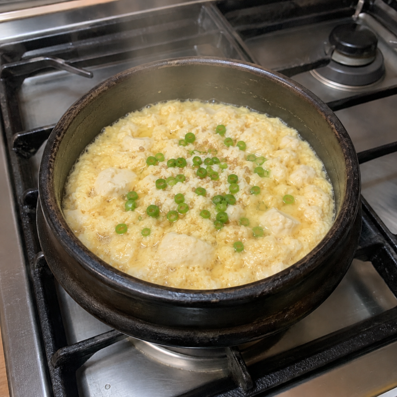 잇몸이 불편한 60대를 위한 20분 순두부 계란찜