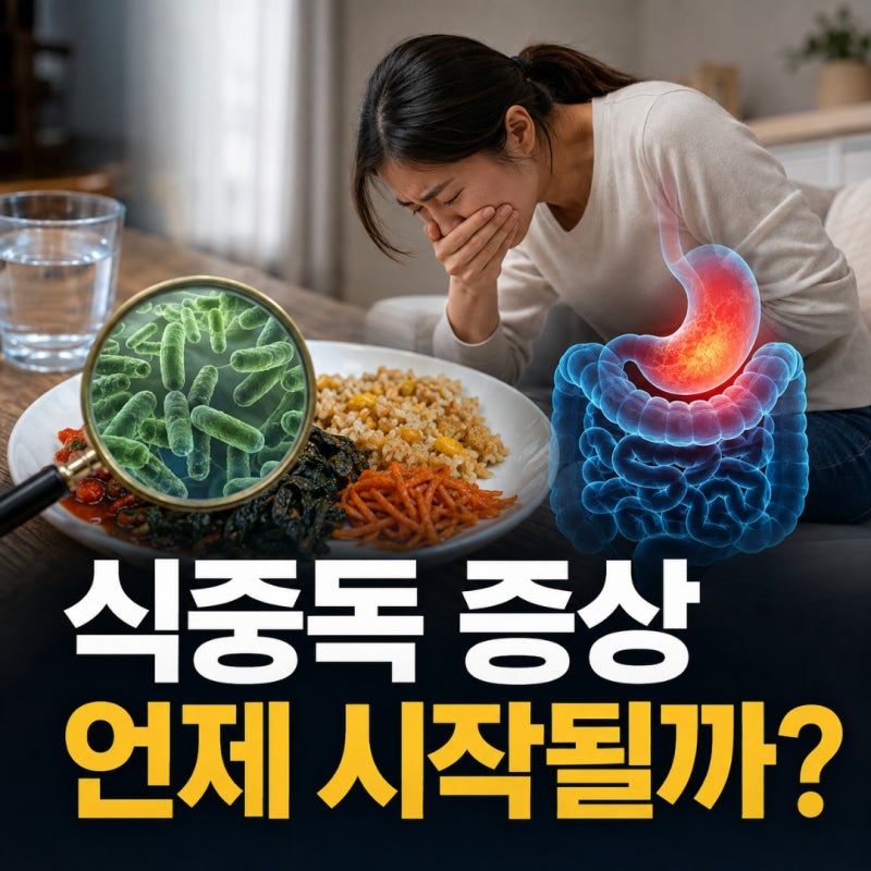 식중독 증상은 먹자마자만 오는 게 아니다, 1~6시간 독소형과 16시간 이후 감염형의 차이
