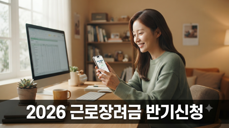 2026 상반기 귀속 근로장려금 반기신청 손택스 모바일 신청방법
