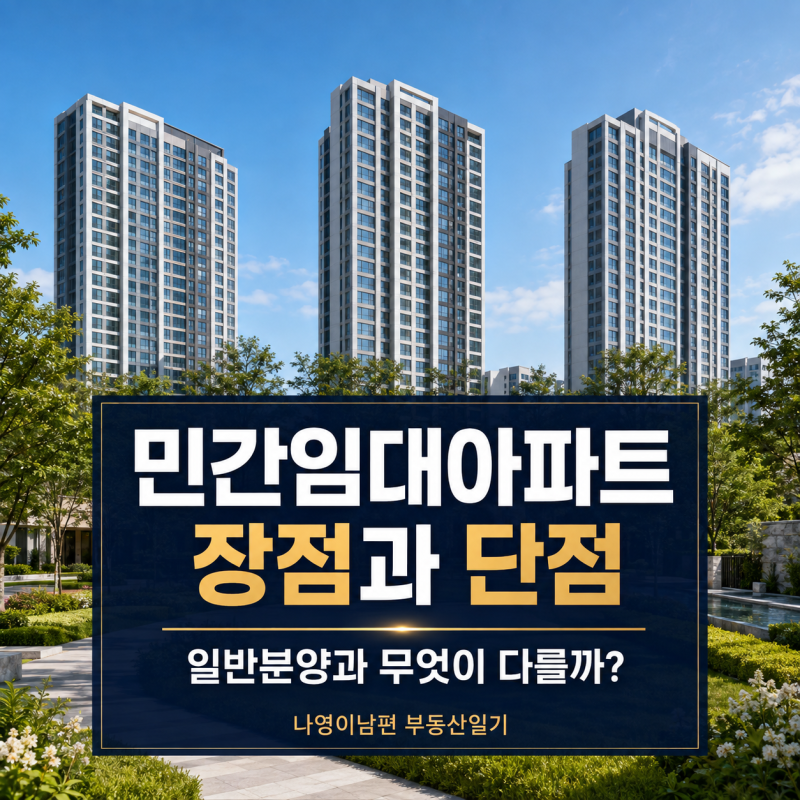 민간임대아파트 장점과 단점, 일반분양과 차이