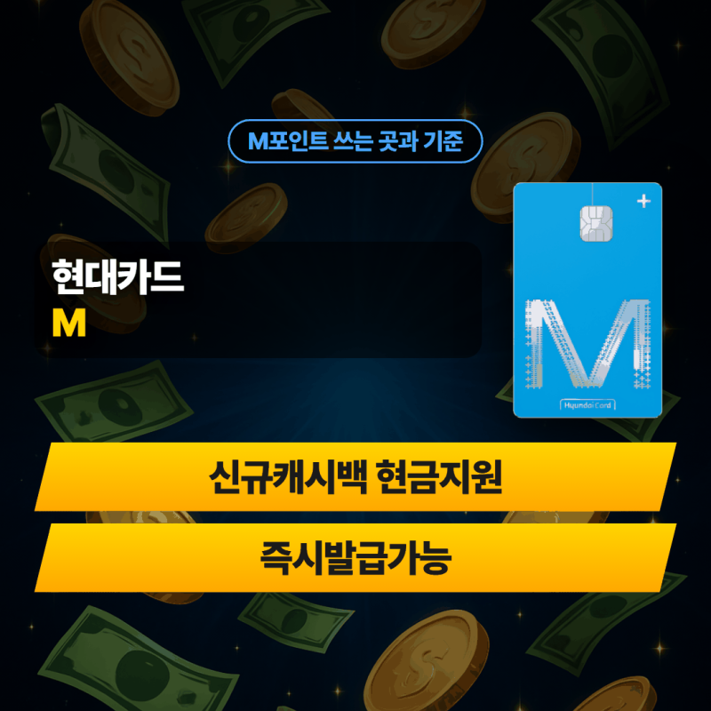 현대카드 M 포인트 현금처럼 쓰는 곳과 환산 기준