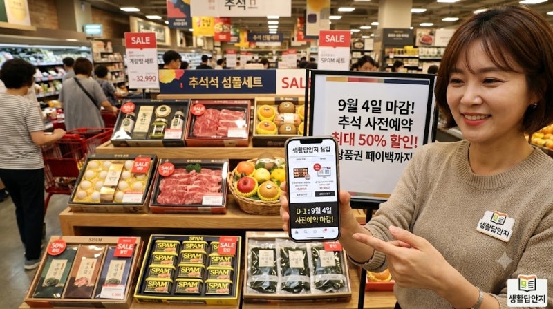 이마트 롯데마트 추석 선물세트 사전예약 할인 혜택 총정리
