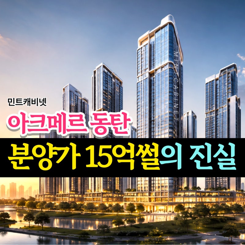 2026년 9월 공개, 아크메르 동탄 분양가 15억썰의 진실