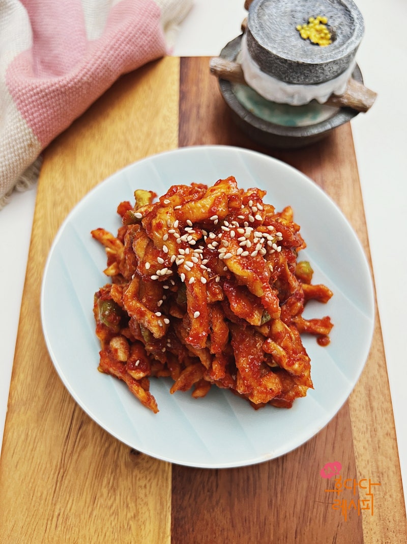 무말랭이무침 무말랭이 레시피 꼬들꼬들 촉촉한 양념