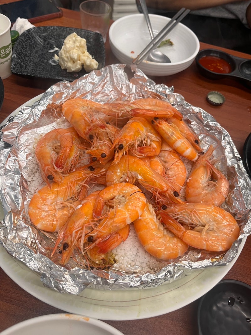 [안산/월피동] 통통한 대하구이 새우구이 맛집 안산 중앙동 월피동 맛집 광어횟집 후기