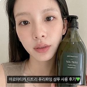 아로마티카 티트리 퓨리파잉 샴푸 750ml, 오후만 되면 기름지는 두피에 써본 후기