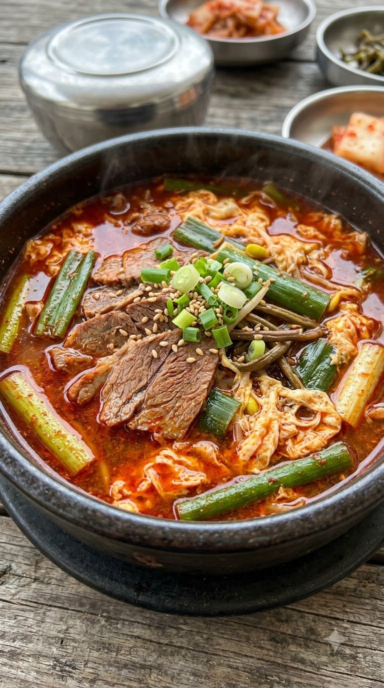 성시경 대파육개장 만드는법 대파 가득 넣고 20분 만에 깊고 얼큰하게 끓이는 황금레시피