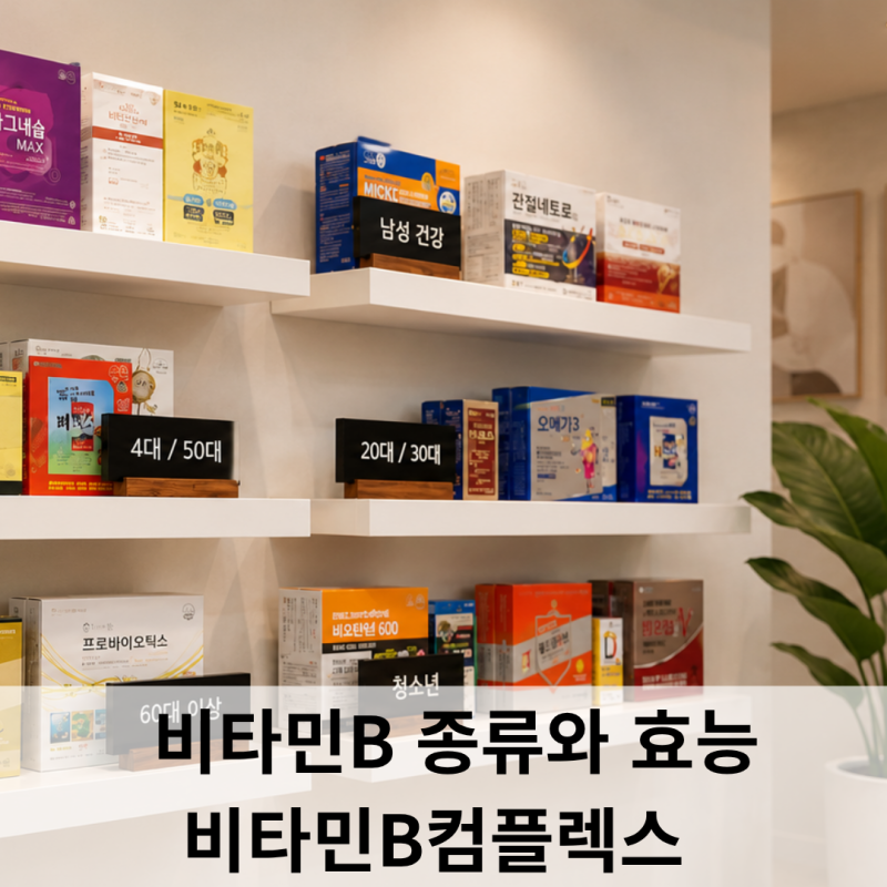 비타민B 종류와 효능 총정리!비타민B컴플렉스