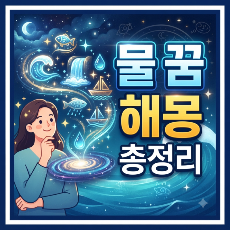 물 꿈 해몽 총정리: 맑은 물과 흙탕물 꿈, 현실에서 대박 터지는 결정적 차이
