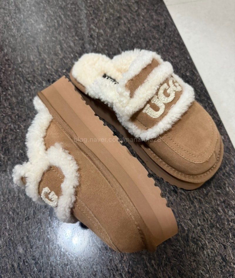 호주 어그(UGG) | 코케트 밴드 슬리퍼 / 바이올렛 시어링 어그슬리퍼 사이즈 팁