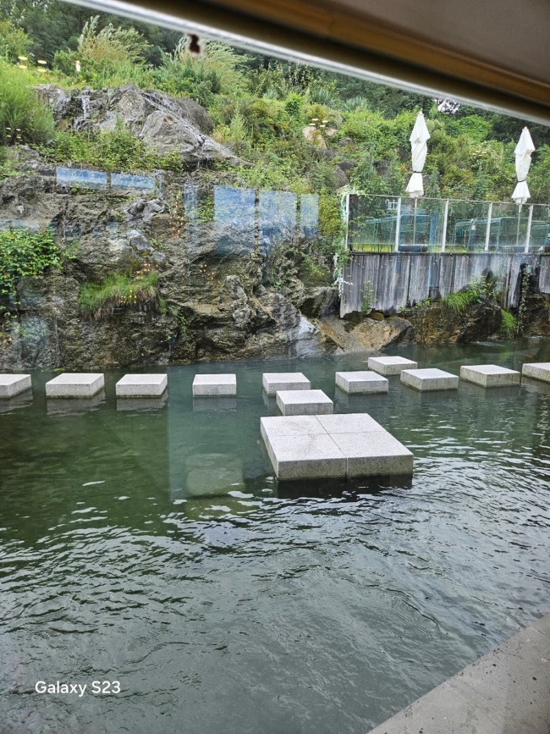 대전근교 옥천 브런치 카페 포레포라 베이커리 카페 인공 연못이 있는 데이트장소