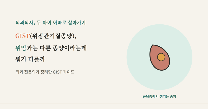 GIST(위장관기질종양), 위암과는 다른 종양이라는데 뭐가 다를까
