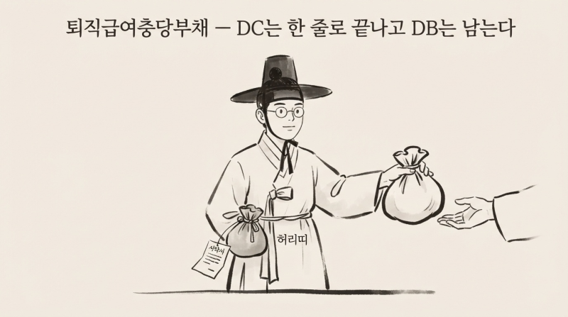 퇴직급여충당부채 — DC는 한 줄로 끝나고 DB는 남는다