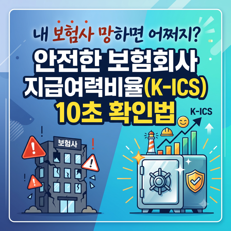 내 보험사 망하면 어쩌지? 안전한 보험회사 지급여력비율(K-ICS) 10초 확인법