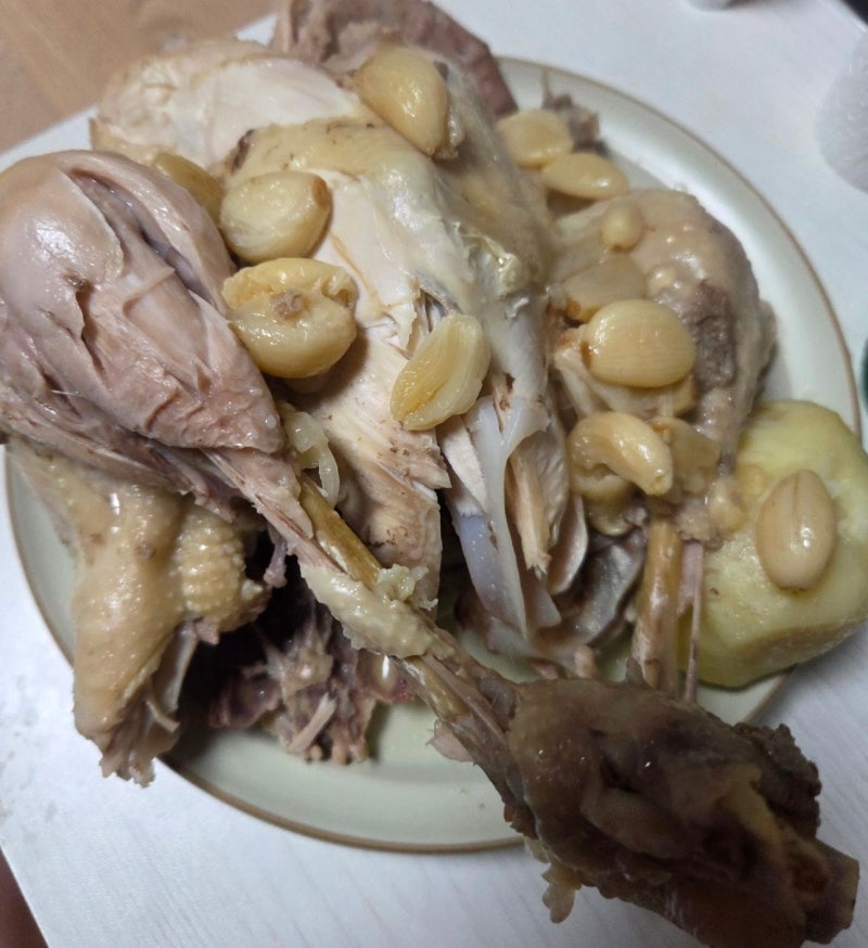 압력솥 백숙 만들기 지친 몸을 위한 초간단 고영양 보양식 건강식