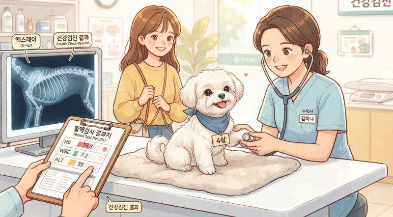 강아지 건강검진 몇 살부터 받을까? 주기와 검사 항목, 비용까지