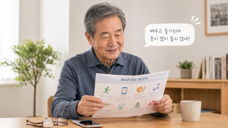 노인복지관은 정말 무료일까? 이용대상·수강료·신청방법 제대로 알아보기