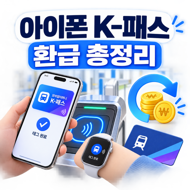 아이폰 K-패스 이제 가능! | 모바일티머니 선불 충전과 환급 방식 쉽게 설명