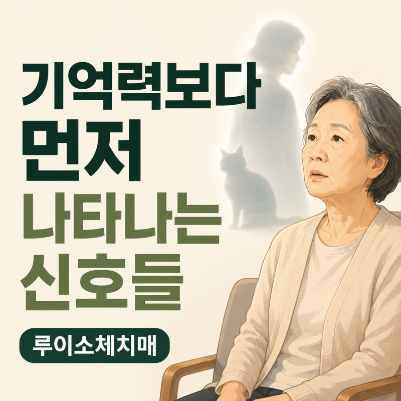 루이소체치매는 알츠하이머병과 어떻게 다를까요? 초기에 나타나는 특징들