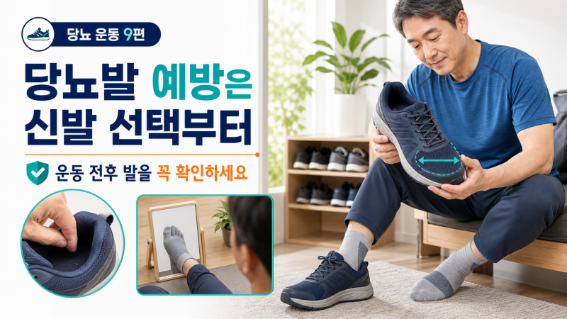 당뇨발(족부 변형) 예방을 위한 신발 선택과 운동 시 주의사항
