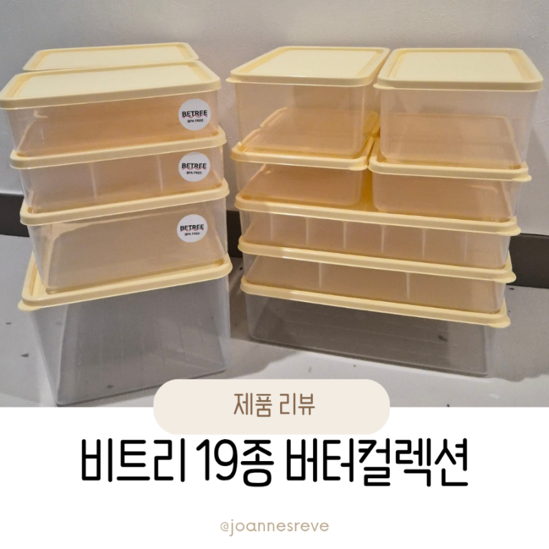 둘째 출산 앞두고 급하게 장만한 냉동실정리용기, 비트리 19종 버터컬렉션
