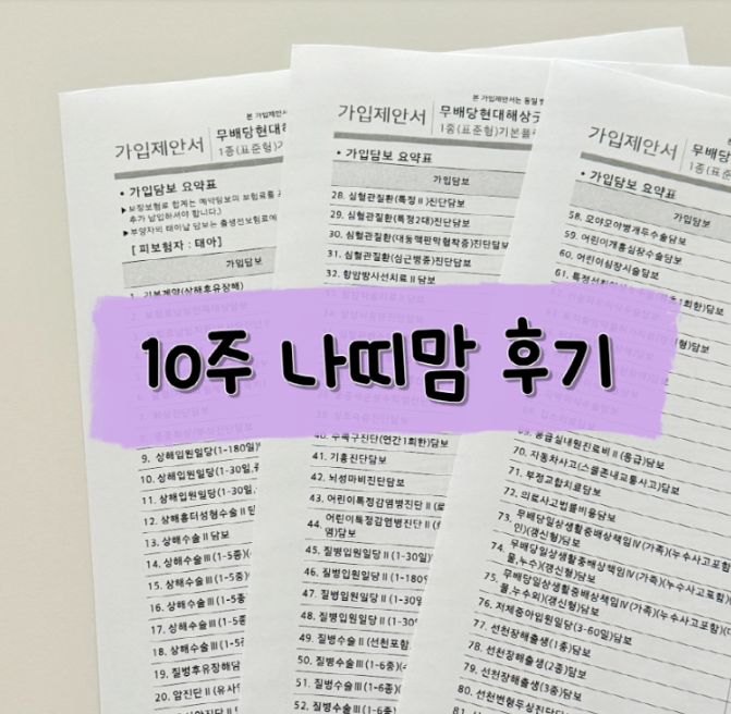 [내돈내산] 태아보험 언제까지 / 필수항목 정리 (삭제, 제외) / 혜택