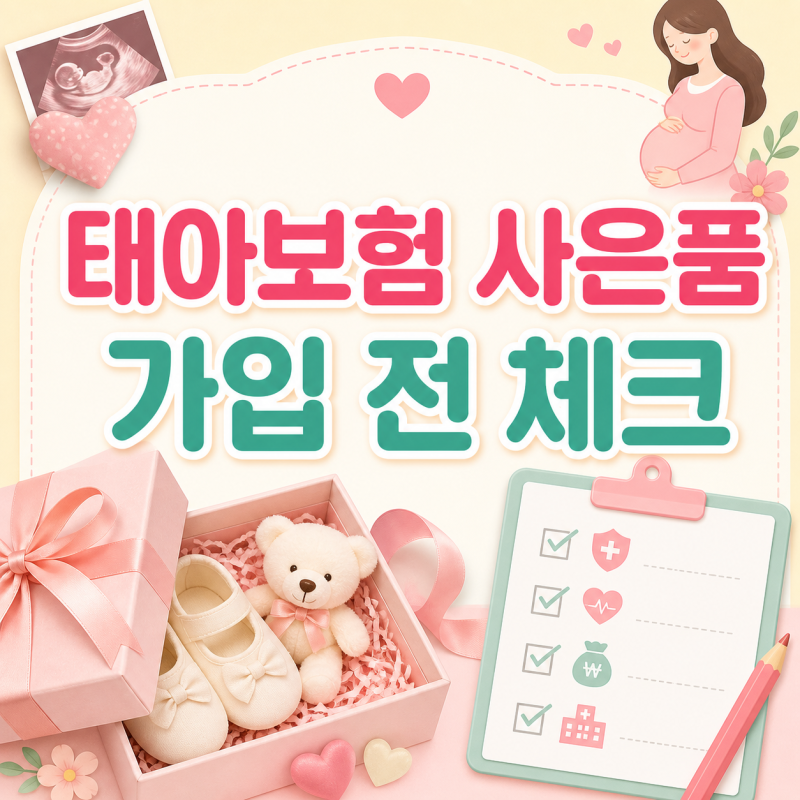 태아보험 사은품, 많이 준다고 좋은 걸까? 가입 전 꼭 봐야 할 기준