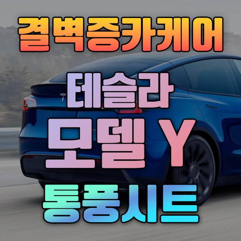 테슬라 모델Y 통풍시트 시공으로 주니퍼 부럽지 않다!