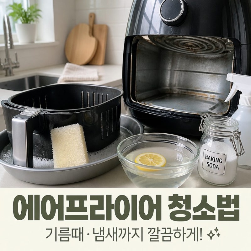 에어프라이어 청소 방법, 냄새와 기름때까지 위생적으로 관리하는 법