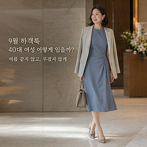 9월 하객룩 40대 여성 어떻게 입을까? 여름 같지 않고 너무 무겁지 않은 코디