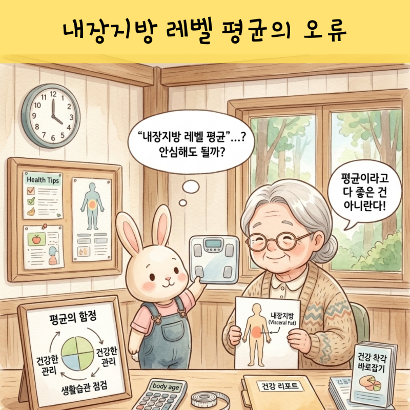 "평균이라던데요?" 내장지방 레벨 착각하기 쉬운 이유
