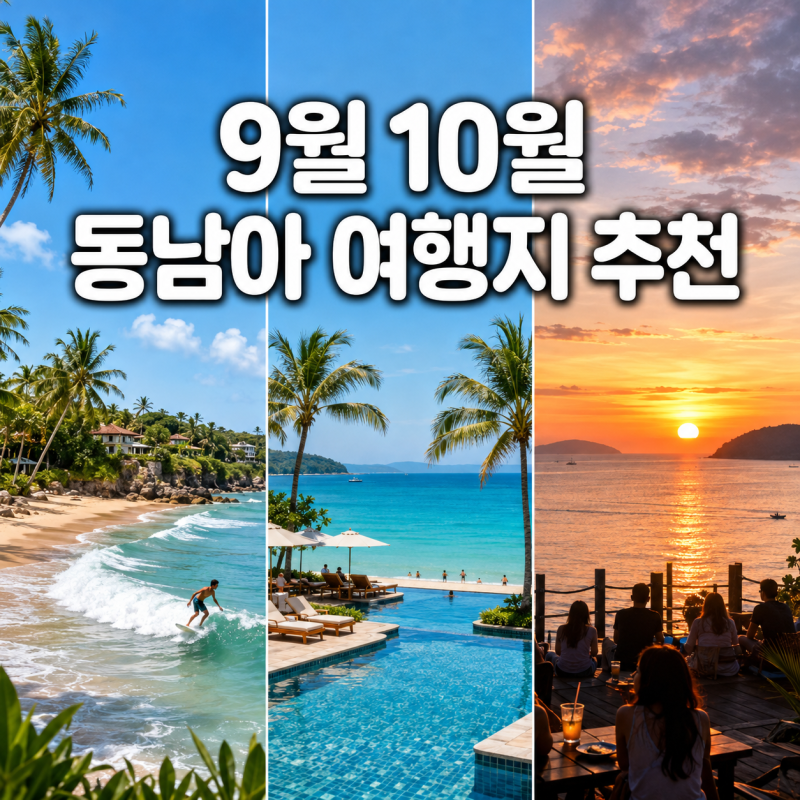 9월 10월 가을에 떠나기 좋은 동남아 휴양지 BEST 3 날씨 특징 비교