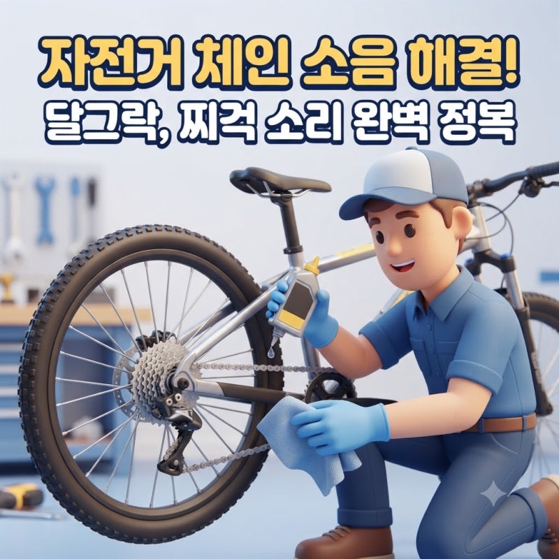 자전거 체인에서 소리가 나는 이유 5가지와 찌걱·달그락 소음 해결 방법