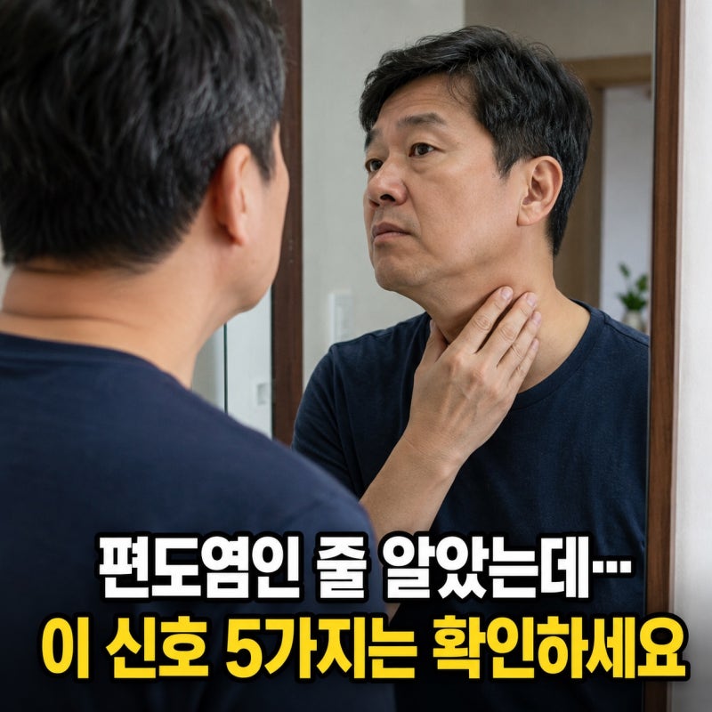 편도염인 줄 알았는데.. 편도암에서 놓치기 쉬운 신호 5가지