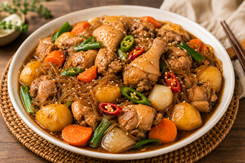 찜닭 레시피｜간장 양념으로 맛있게 만드는법, 당면까지 푸짐한 집밥 메뉴