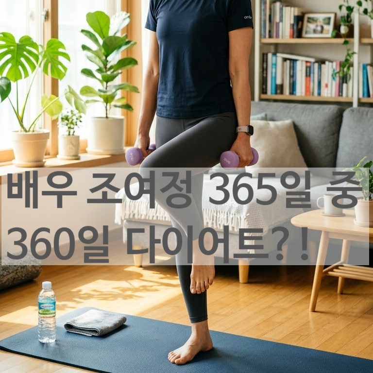 배우 조여정 365일 중 360일 다이어트, 매일 체중 관리해도 괜찮을까?