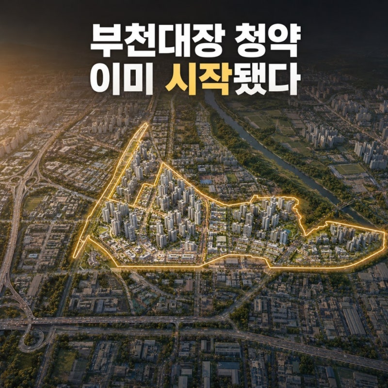 3기신도시 부천대장 2만318세대, 아직 청약 전이라고? A7·A8 본청약 뒤 2027년 첫 입주
