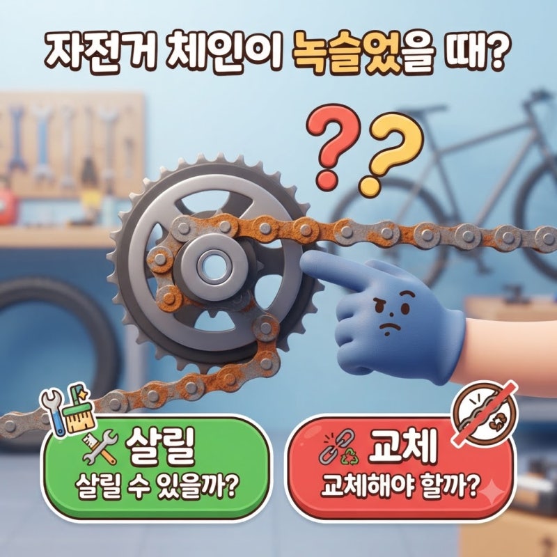 자전거 체인이 녹슬었을 때｜교체해야 할까? 살릴 수 있을까?