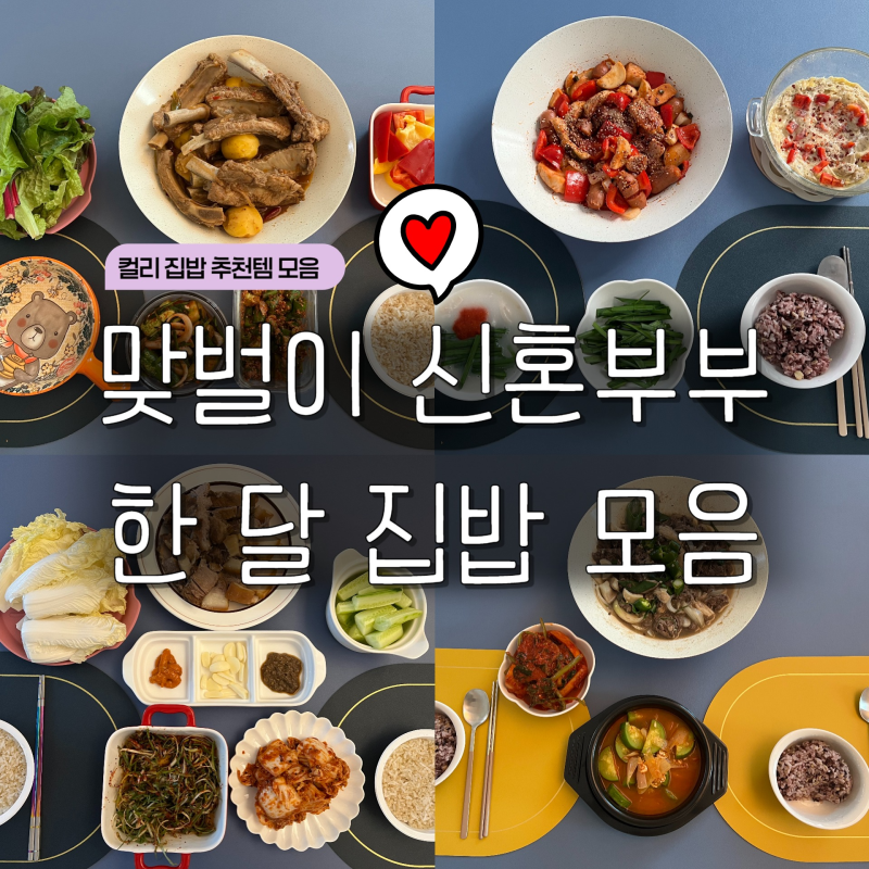 8월 신혼부부 집밥 기록 오늘 뭐 먹지? 저녁메뉴와 컬리추천템