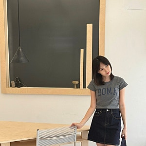 세인트제임스 생지 데님 스커트 | 빙땅(Vingtans DDN)