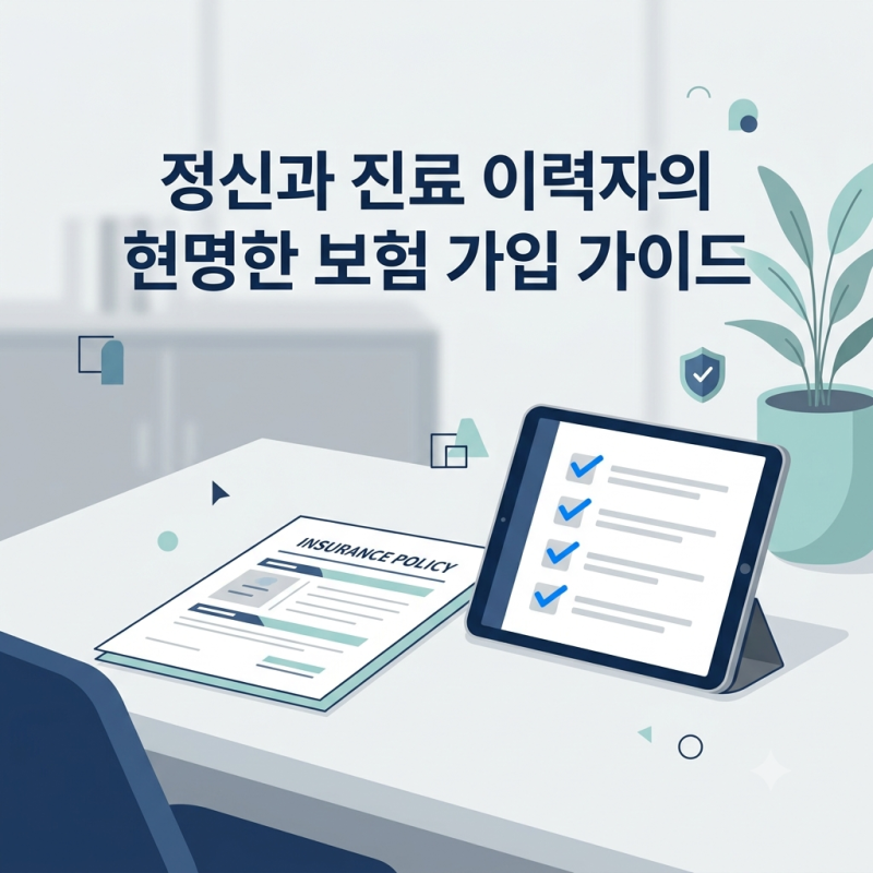 우울증 약 복용 중에도 암보험 가입 가능할까? 알릴 의무 기준과 실전 해법
