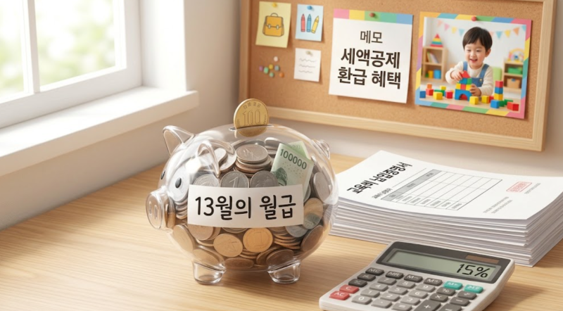 학원비 세액 공제 조건과 연말정산 환급 서류 챙기는 법