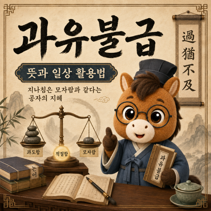 과유불급 뜻과 한자 | 지나침은 모자람과 같다는 공자의 지혜