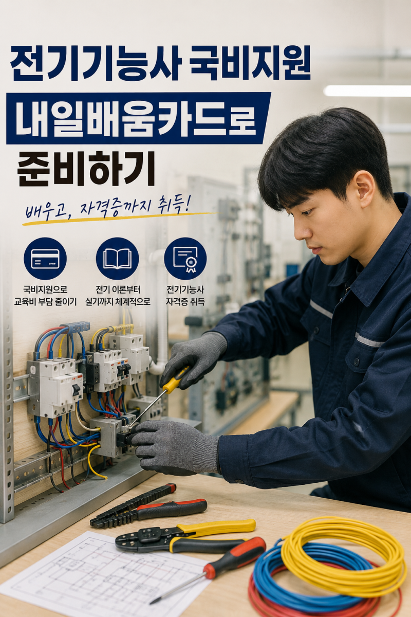 전기기능사 국비지원｜내일배움카드로 자격증 준비하는 방법