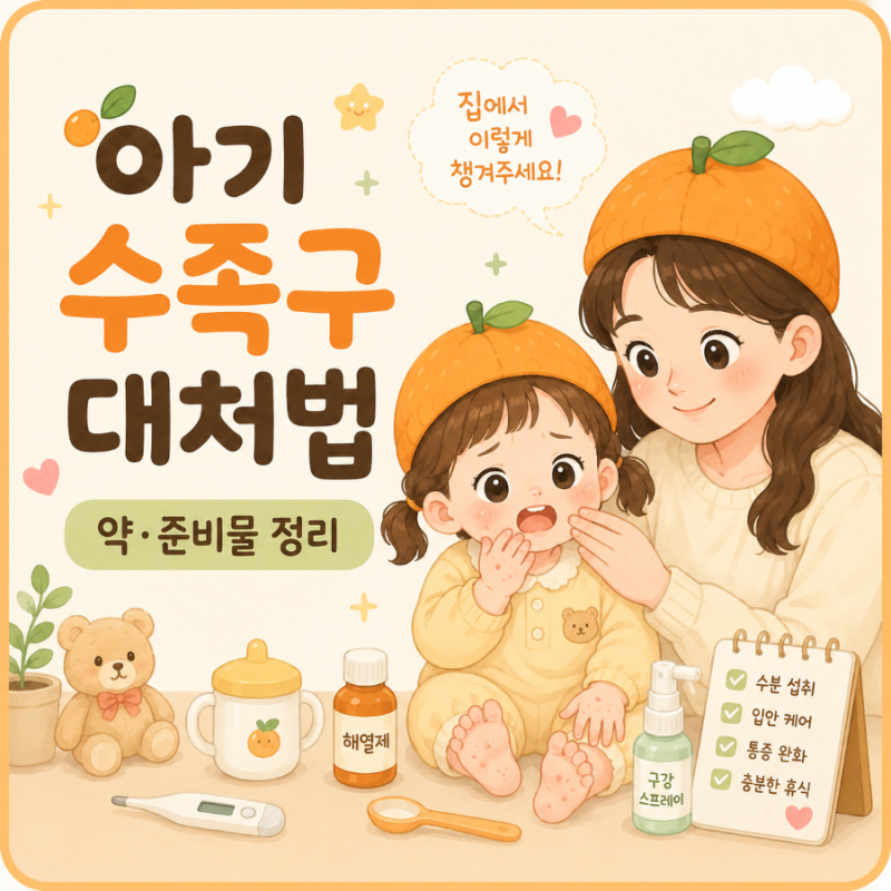 수족구 약 뭐 먹이고 뭘 바를까? 3번 겪은 엄마의 상비약·준비물