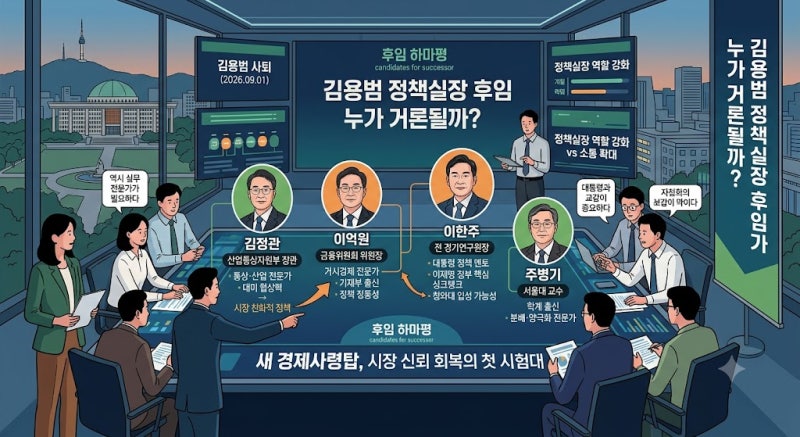 김용범 정책실장 후임 누가 거론될까?
