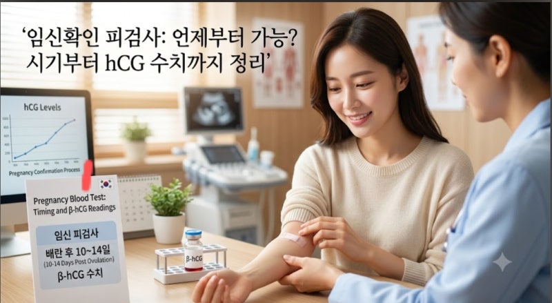 임신 확인 피검사, 언제부터 가능할까? 검사 시기부터 hCG 수치 정리