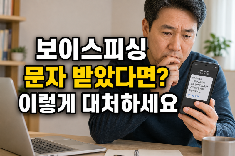 보이스피싱 문자 받았을 때 어떻게 해야 할까? 스미싱 피해 예방과 대처방법